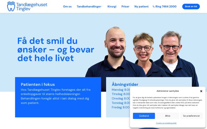 Screenshot of kohbergtandklinik.dk