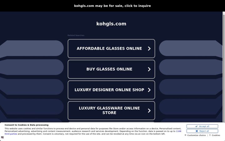 Screenshot of kohgls.com