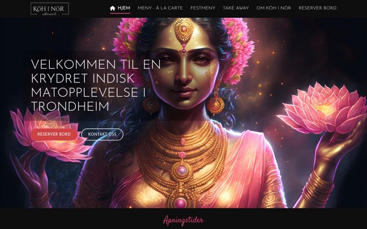 Screenshot of kohinor.no