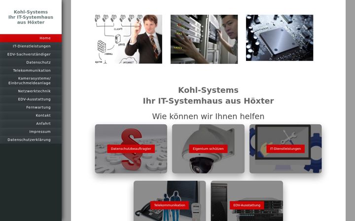 Snímek obrazovky kohl-systems.de