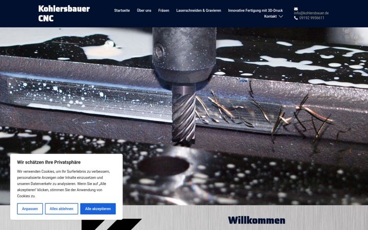 Screenshot of kohlersbauer.de