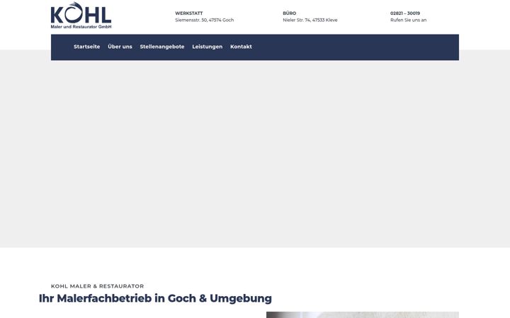 Screenshot of kohlmaler.de