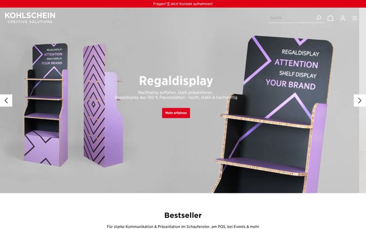 Screenshot of kohlscheincreative.com