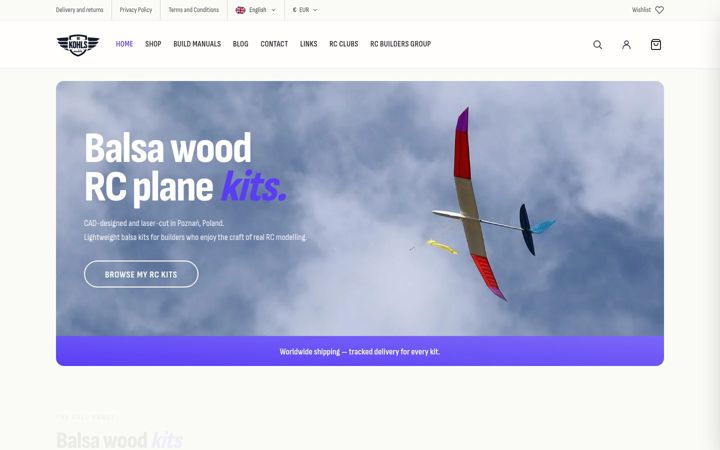 Screenshot of kohlsrcmodels.com