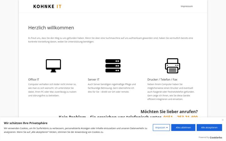 Screenshot of kohnke-it.de