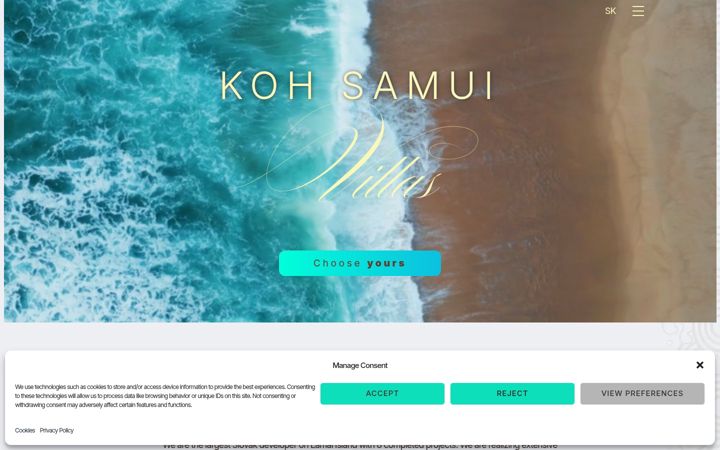 Screenshot of kohsamuivillas.eu