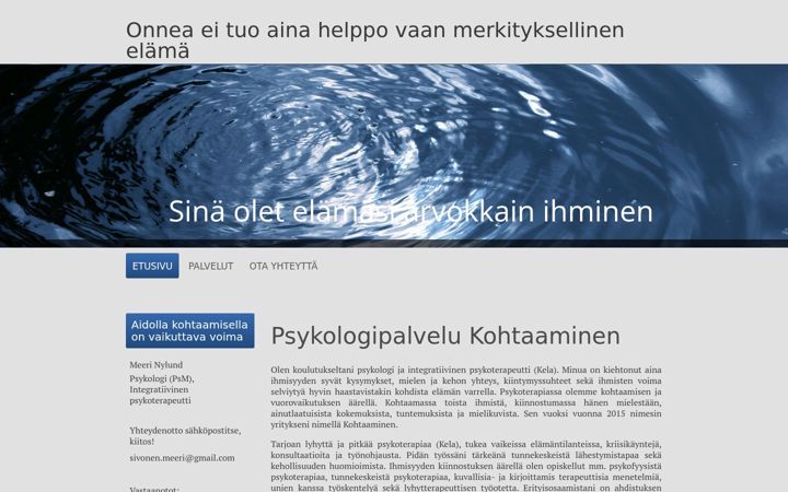Screenshot of kohtaaminen.fi