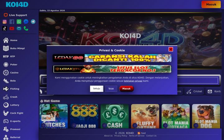 Screenshot of koi4d.net