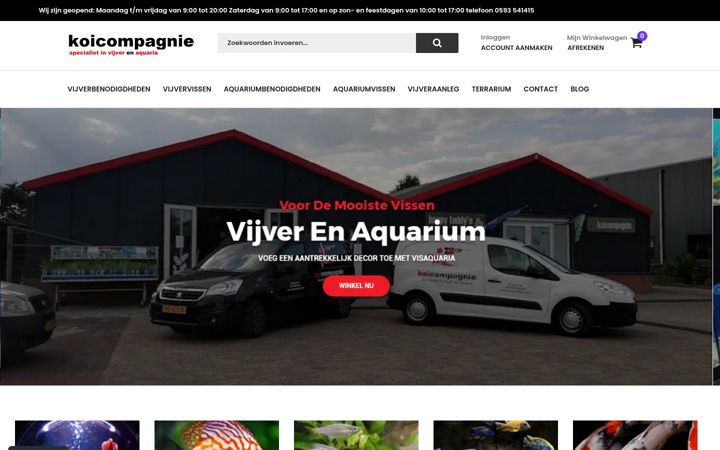 Screenshot of koicompagnie.nl