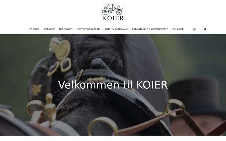 Screenshot of koier.dk