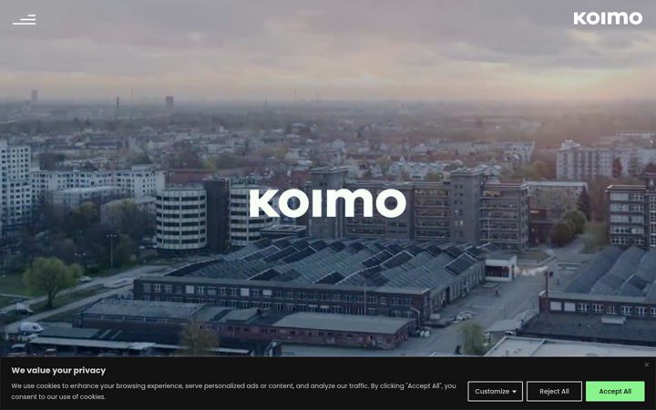 Screenshot of koimo.de