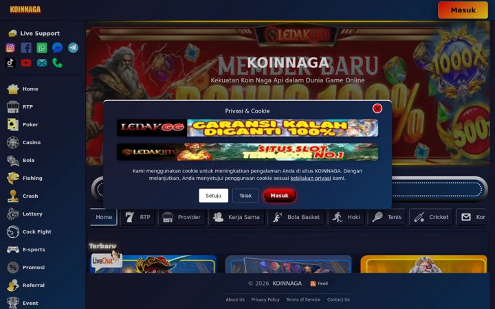 Screenshot of koinnaga.net