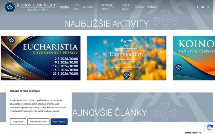 Screenshot of koinoniapo.sk