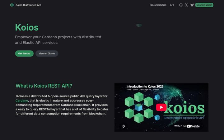 Screenshot of koios.rest