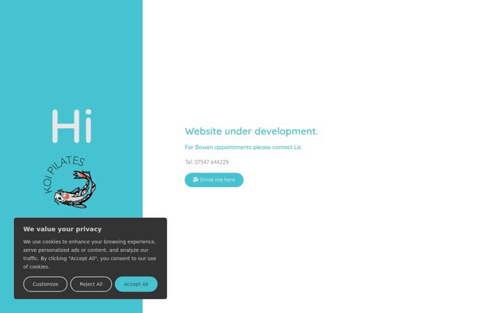 Screenshot of koipilates.com