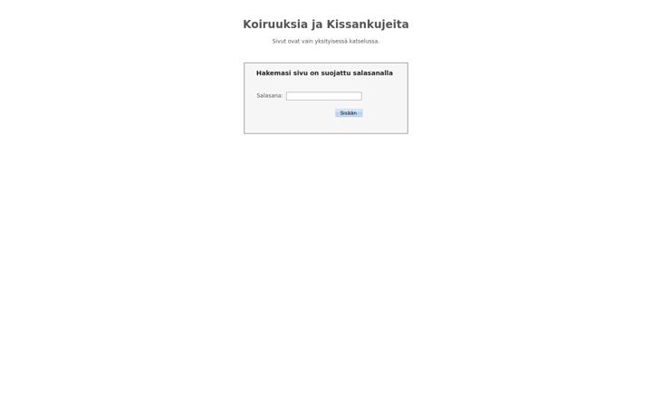 Screenshot of koiruuksiajakissankujeita.com