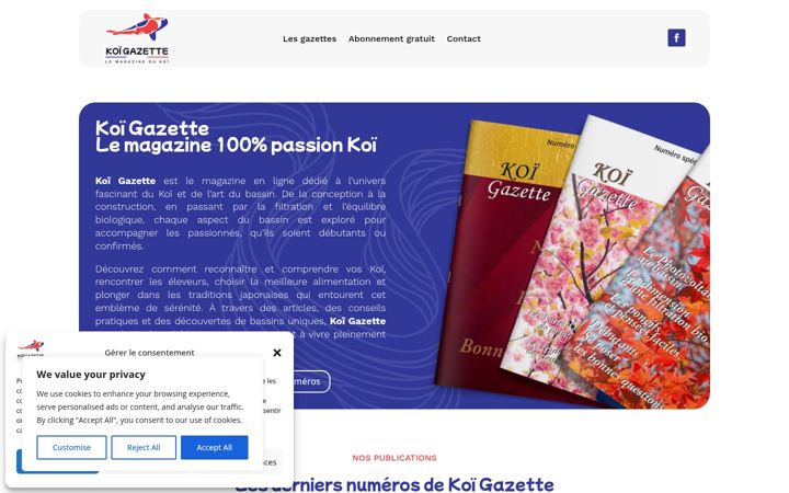 Screenshot of koisgazette.com