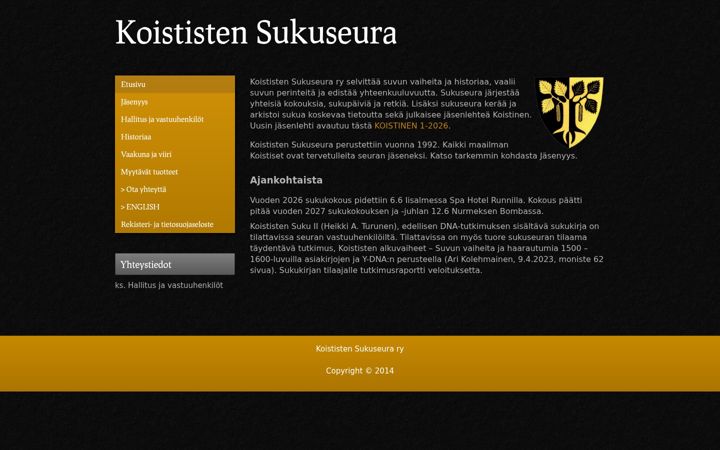 Screenshot of koistiset.net