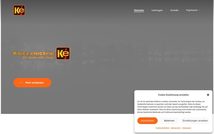 Screenshot of koitz-electric.de