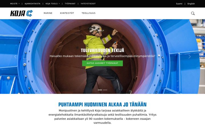 Screenshot of koja.fi