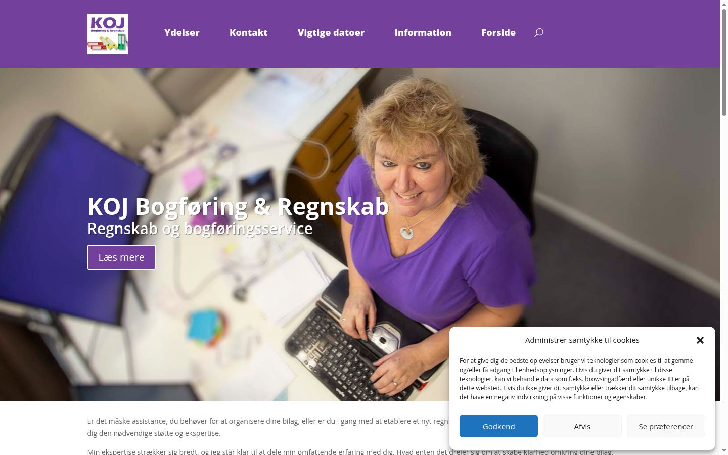 Skärmbild av samtyckesbannern som visades före någon interaktion