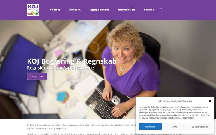 Screenshot of kojbr.dk