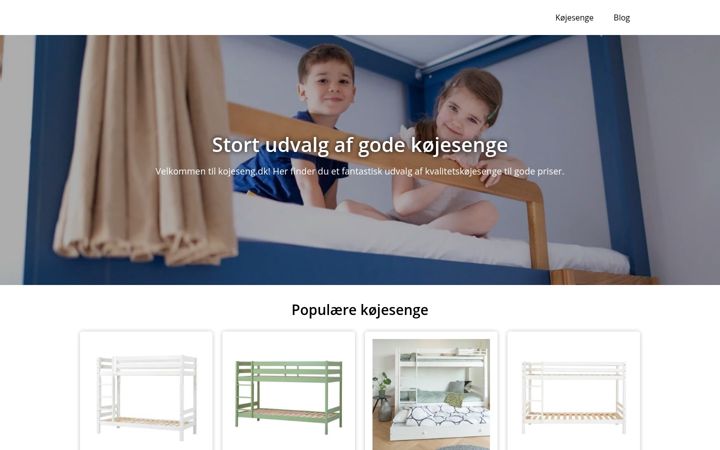 Screenshot of kojeseng.dk