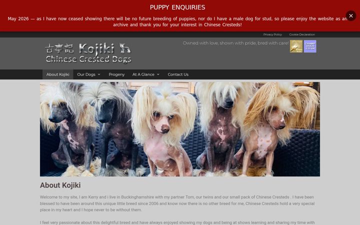 Screenshot of kojiki.co.uk