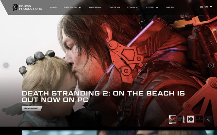 Screenshot of kojimaproductions.jp
