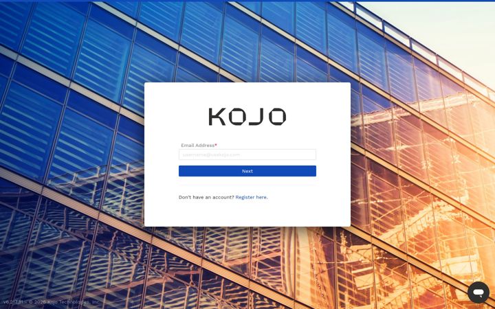 Screenshot of kojo.app
