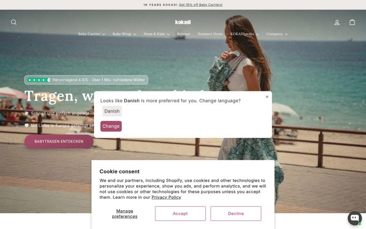 Screenshot of kokadi.com