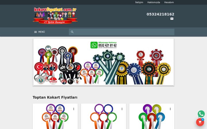 Screenshot of kokartfiyatlari.com.tr