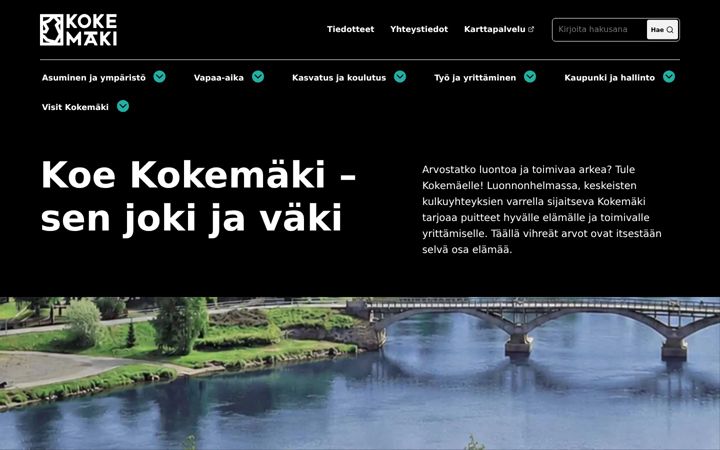 Screenshot of kokemaki.fi