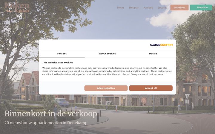 Screenshot of kokenbakker.nl