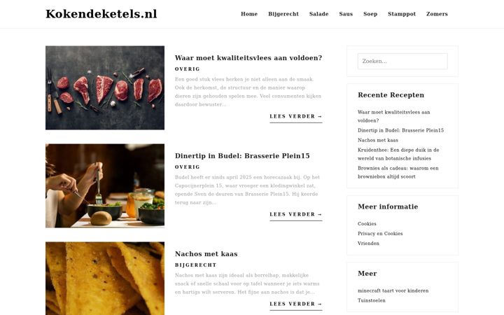 Screenshot of kokendeketels.nl