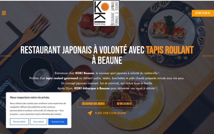 Screenshot of kokibeaune.fr
