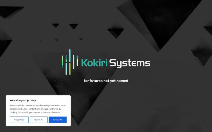 Screenshot of kokirisystems.co.uk