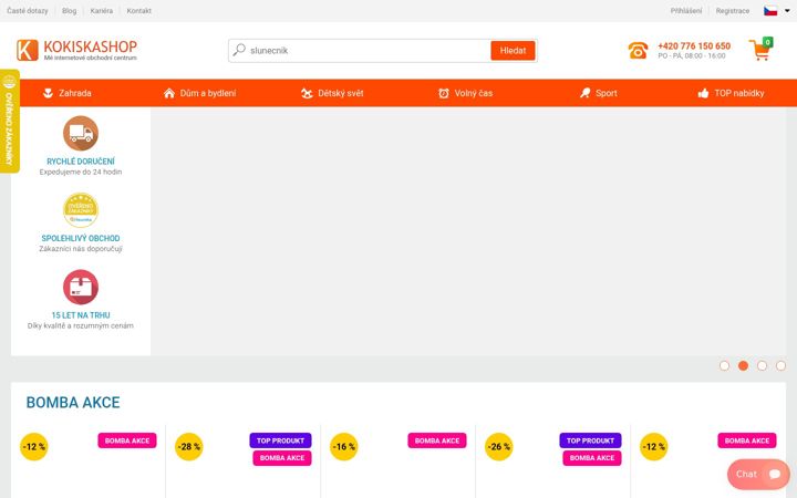 Screenshot of kokiskashop.cz