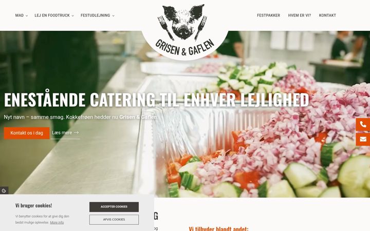 Screenshot of kokkefroeen.dk