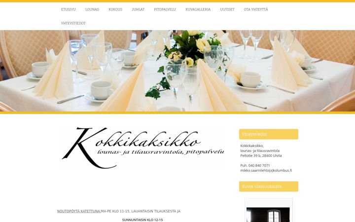 Screenshot of kokkikaksikko.fi