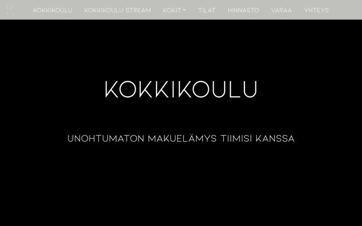 Screenshot of kokkikoulu.fi