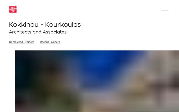 Screenshot of kokkinoukourkoulas.com