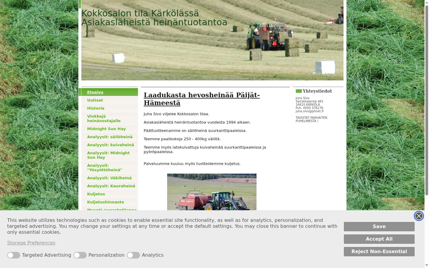 Posnetek zaslona pasice za privolitev, prikazane pred kakršno koli interakcijo