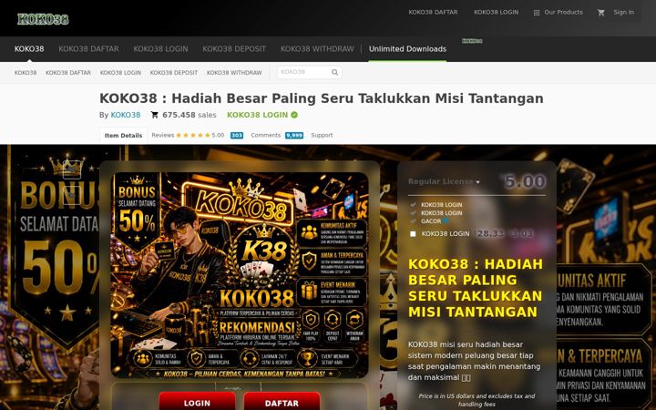 Screenshot of koko38.org