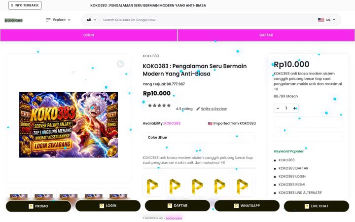 Screenshot of koko383.net