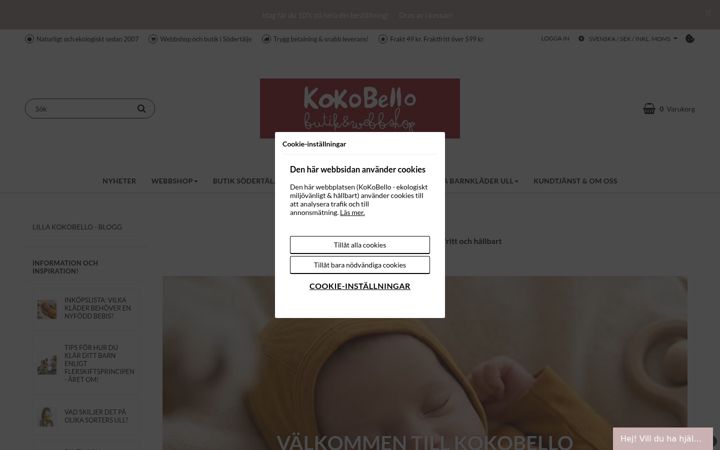 Screenshot of kokobello.se