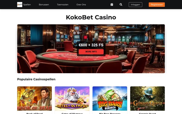 Skjámynd af kokobetcasinonl.com