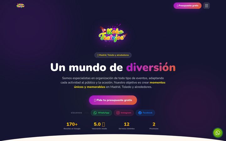 Screenshot of kokofestejos.com