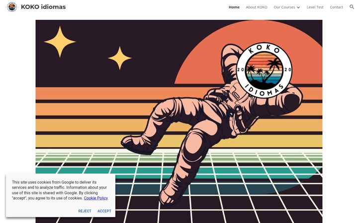 Screenshot of kokoidiomas.com