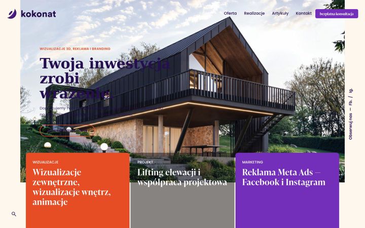 Screenshot of kokonat.pl